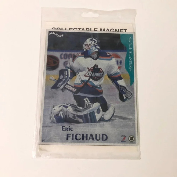 Lot of 4 Collectable Hockey Magnets Mario Lemiuex Alex Mogilny Eric Fichaud - Picture 12 of 16